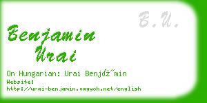 benjamin urai business card